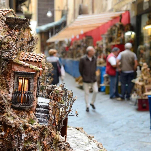 Visit Naples' San Gregorio Armeno street with traditional nativity art and local artisans