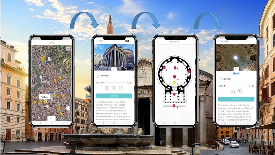 pantheon app audio guide